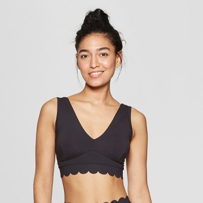 Women's Premium Scallop V-Neck Sports Bra - JoyLab™ | Target