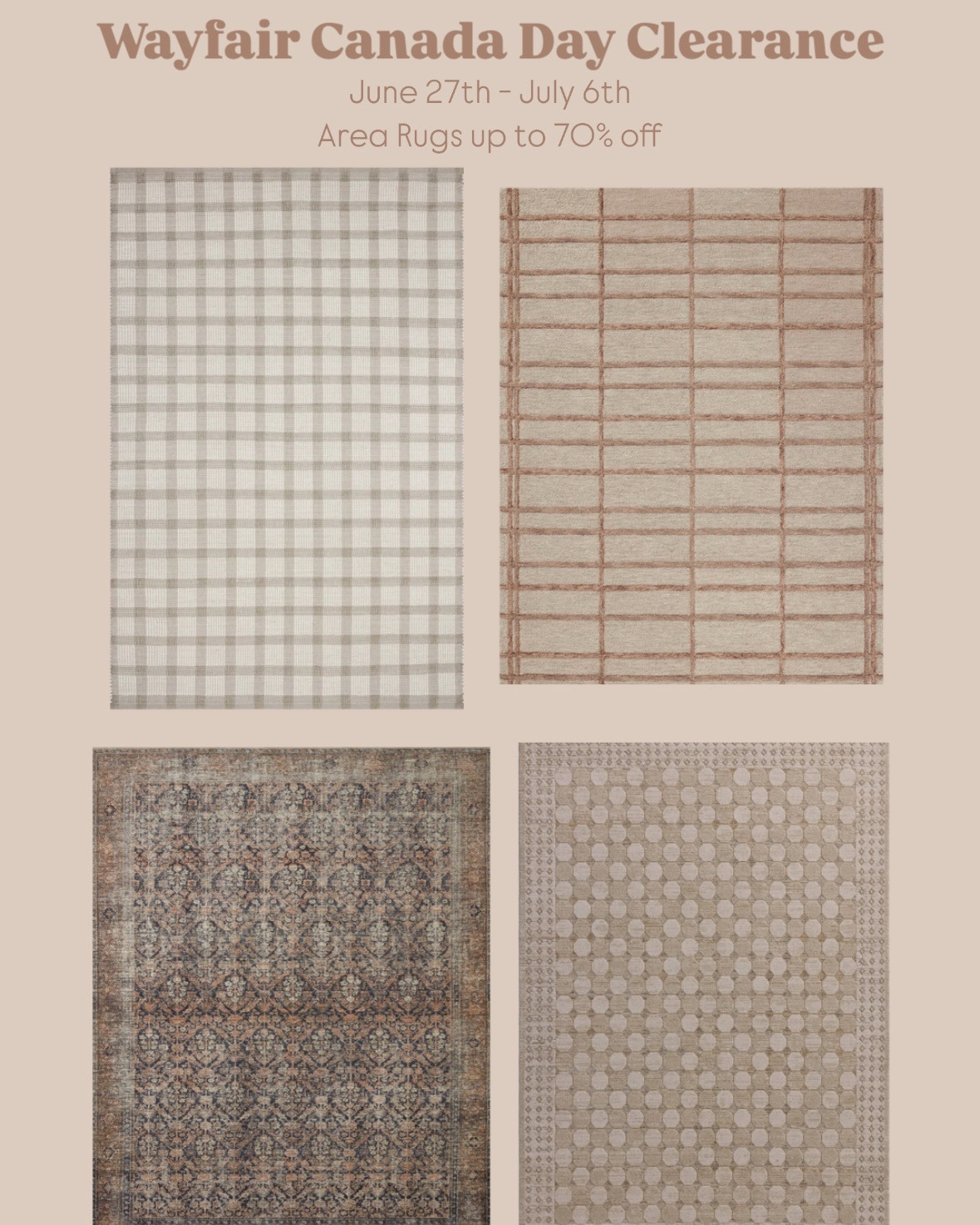 First impressions start at the door 🚪🧡 Snag our entryway rug, and so many other home decor items for summer, up to 70% off during Wayfair’s Canada Day Clearance 🇨🇦 June 27–July 6.
🛒 Linked everything!
#ad #WayfairCanada #WayfairCAHome #WayfairCanadaPartner @wayfaircanada 