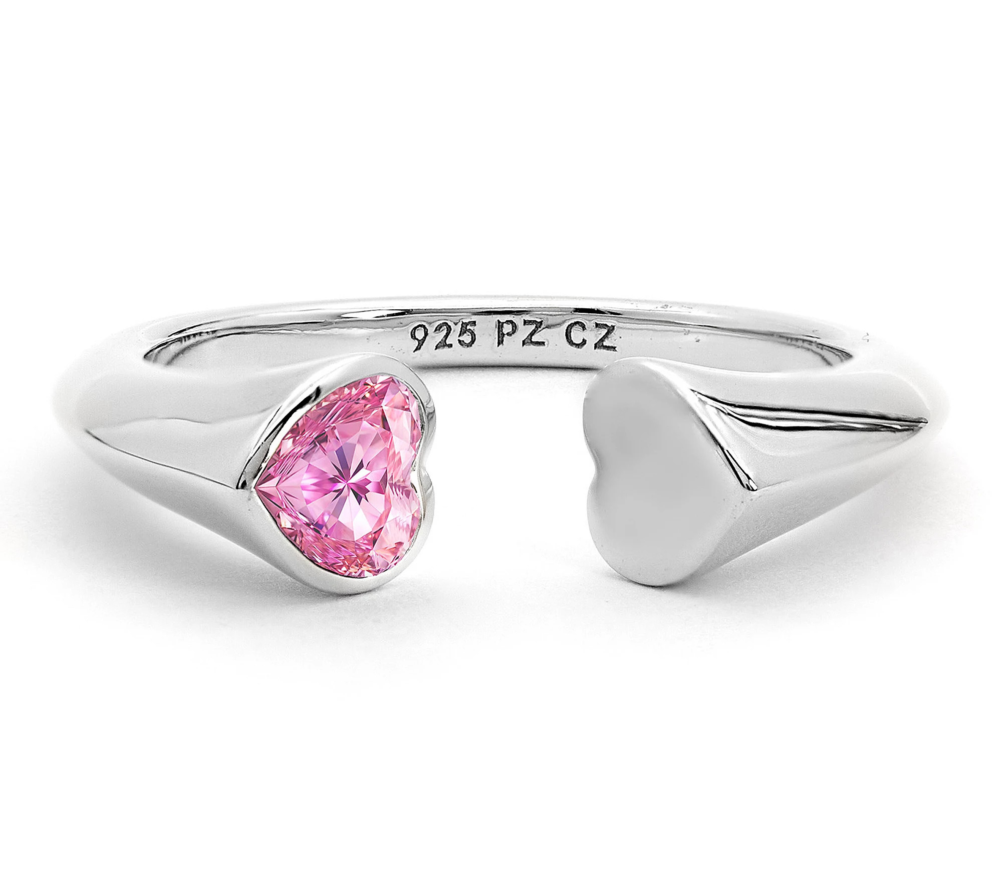 Or Paz Sterling Silver Heart Cuff Ring | QVC