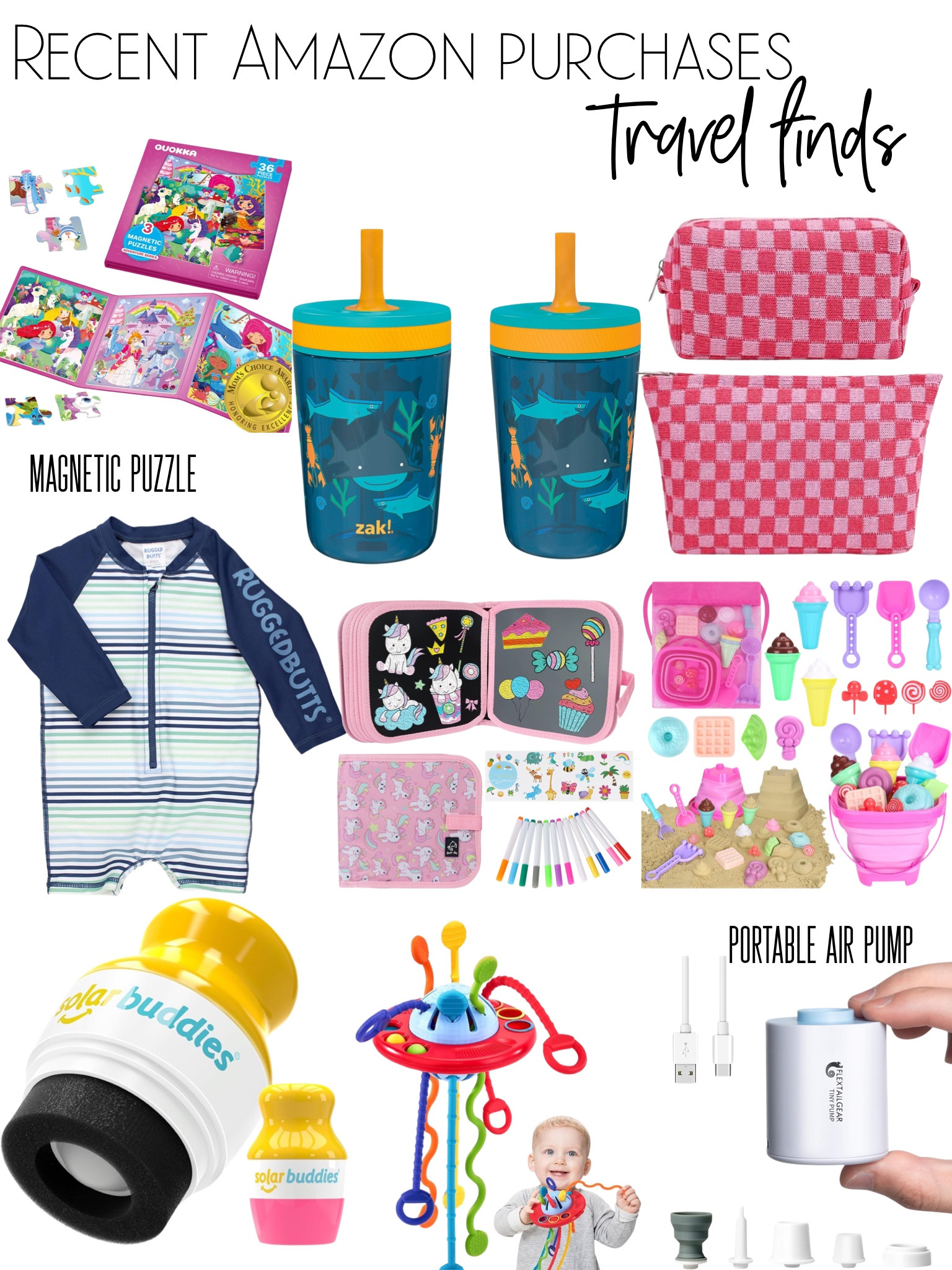 Travel finds! 

#amazonfinds #springbreak #beachfinds #beachtoys #travelactivity #airplaneactivity

#LTKSwim #LTKSeasonal #LTKTravel