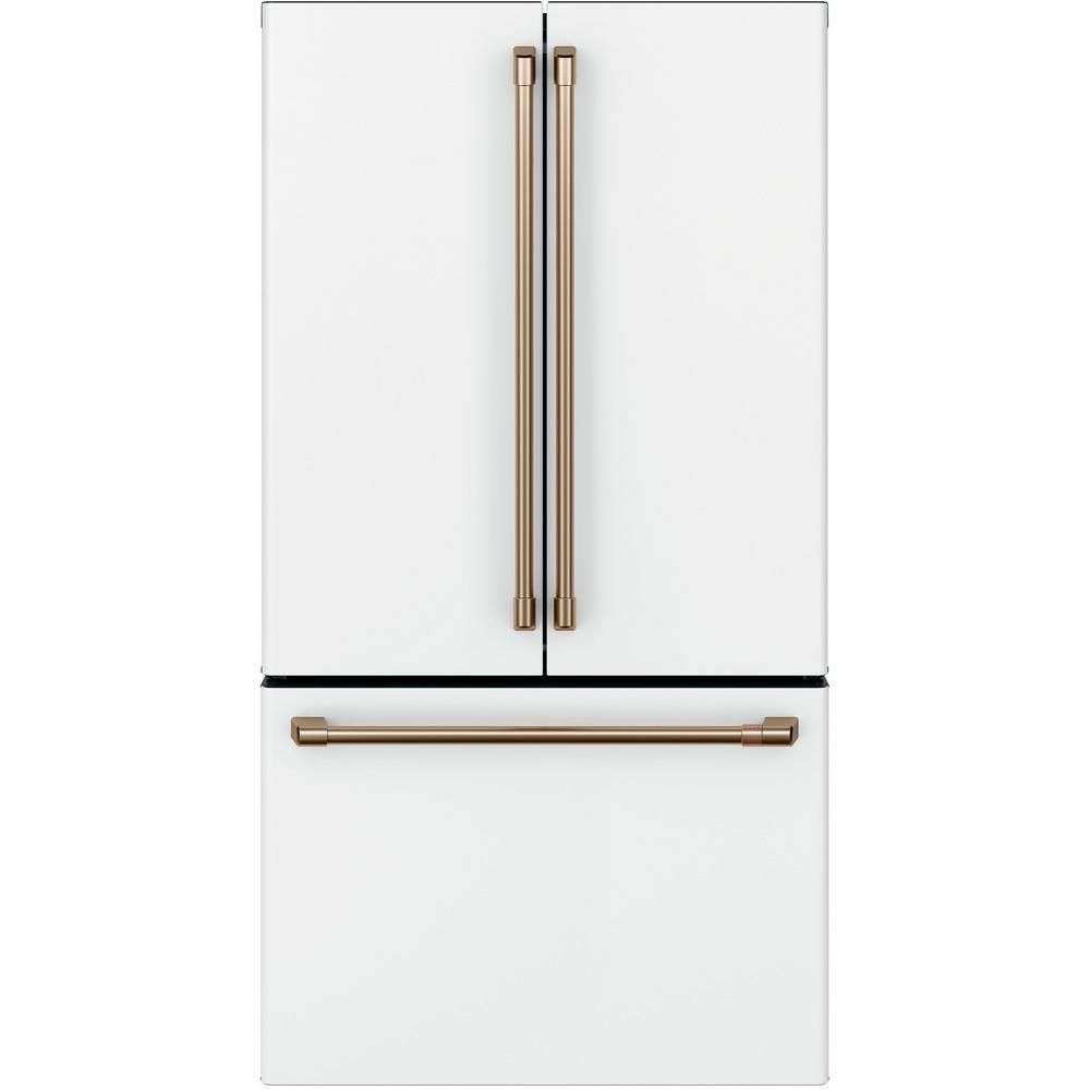 23.1 cu. ft. Smart French Door Refrigerator in Matte White, Counter Depth and Fingerprint Resista... | The Home Depot