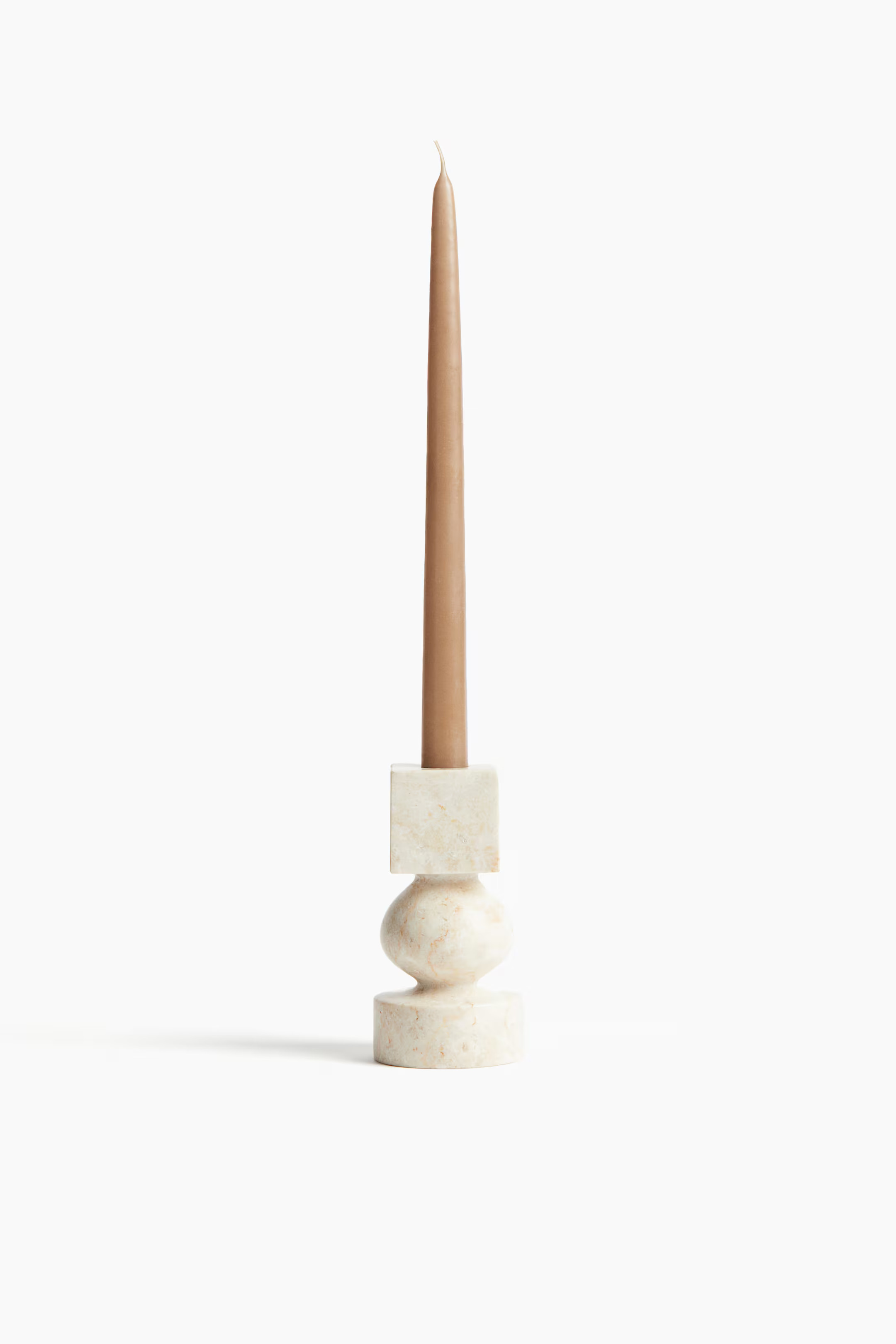 Marble Candlestick - Beige - Home All | H&M US | H&M (US + CA)
