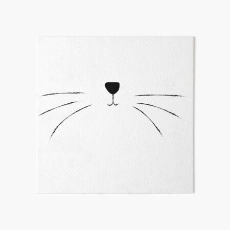 kitty black nose Art Board Print | Redbubble (US)