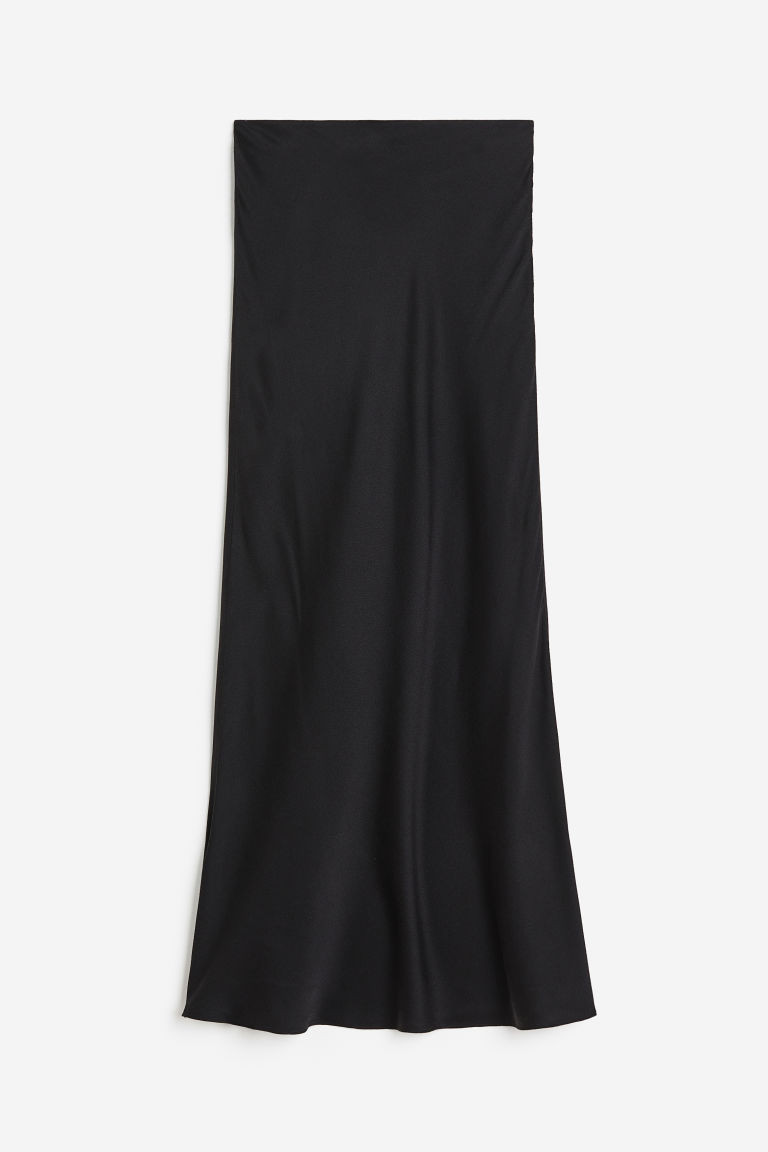H & M - Silk skirt - Black | H&M (UK, MY, IN, SG, PH, TW, HK)