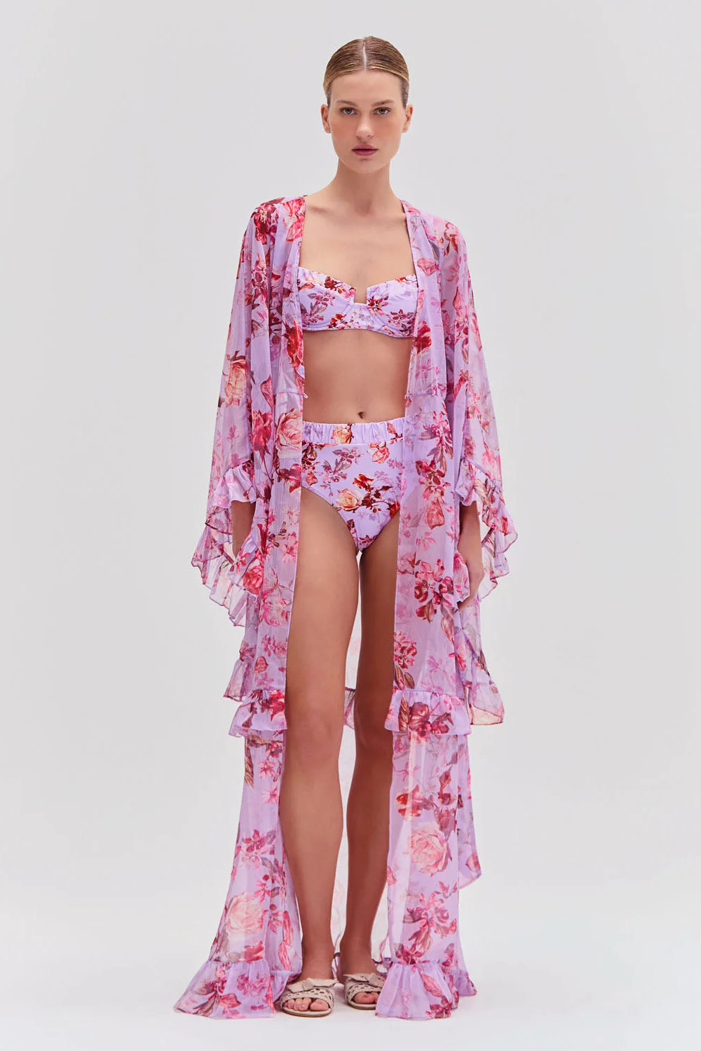 Floral Haze Maxi Robe | PatBO