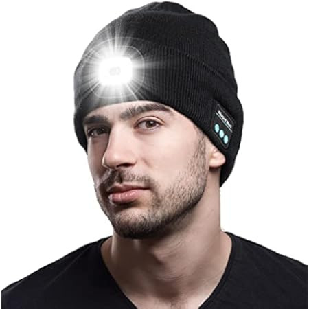 VIBELITE Stocking Stuffers Gifts for Men Gifts for Christmas, LED Beanie Hat with Light, USB Recharg | Amazon (US)
