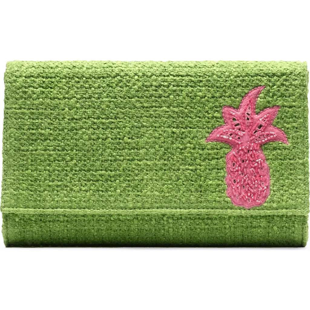 Frances Valentine Pineapple Clutch in Treetop/pink at Nordstrom | Nordstrom