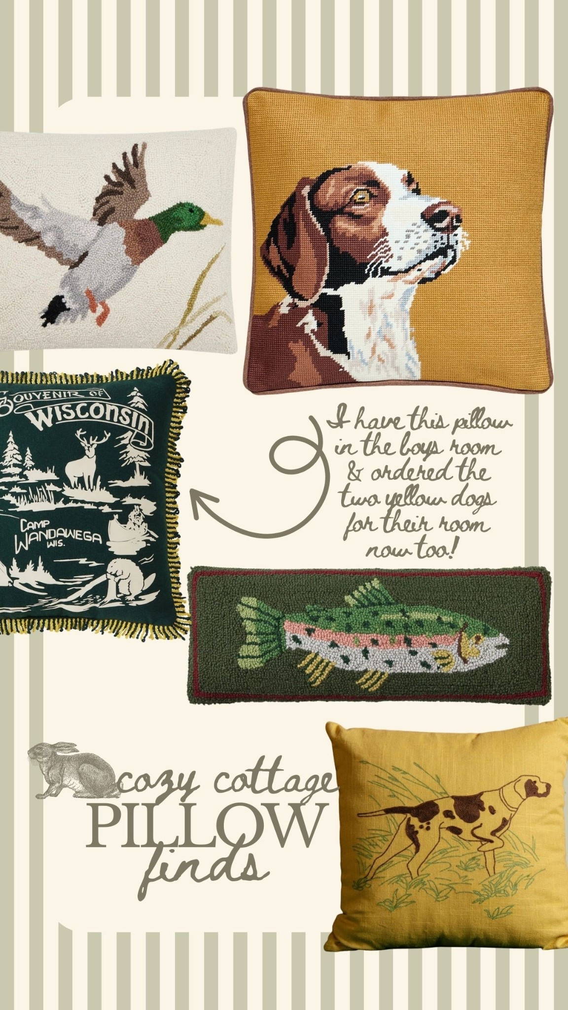 Cozy cottage pillows tha are inspired by vintage and antique pieces 🐕

#LTKHome #LTKSeasonal