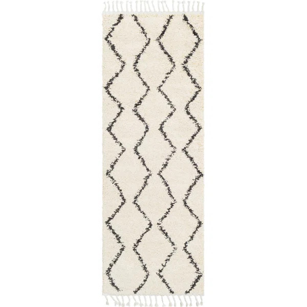 Jerome Geometric Charcoal/Light Beige Area Rug | Wayfair North America