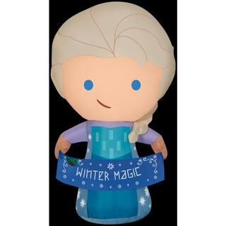 3.5 ft. H Inflatable Airblown-Stylized Elsa-SM-Disney | The Home Depot
