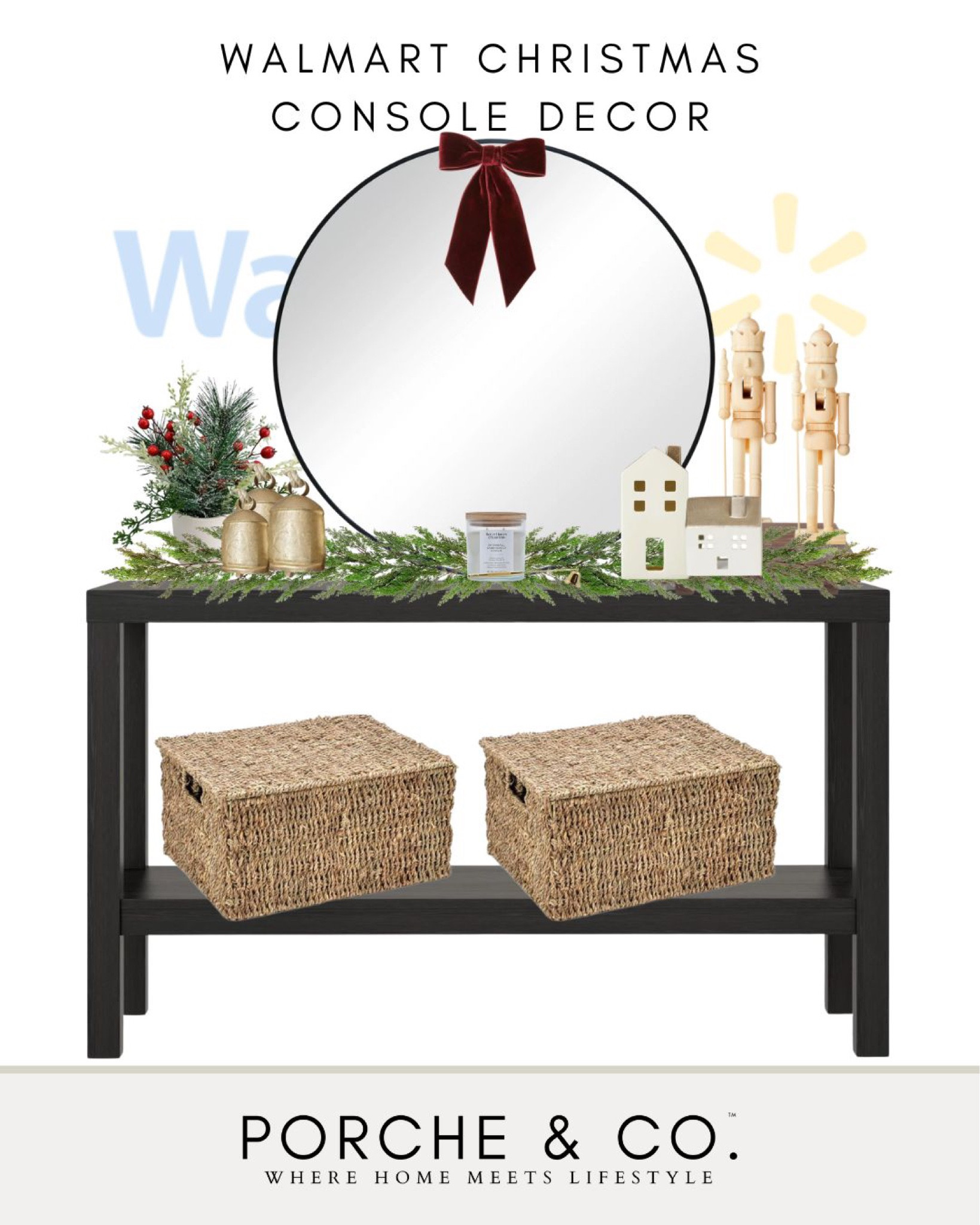 Walmart console styling, holiday decor, console styling, walmart holiday decor
#visionboard #moodboard #porcheandco

#LTKhome #LTKSeasonal #LTKHoliday