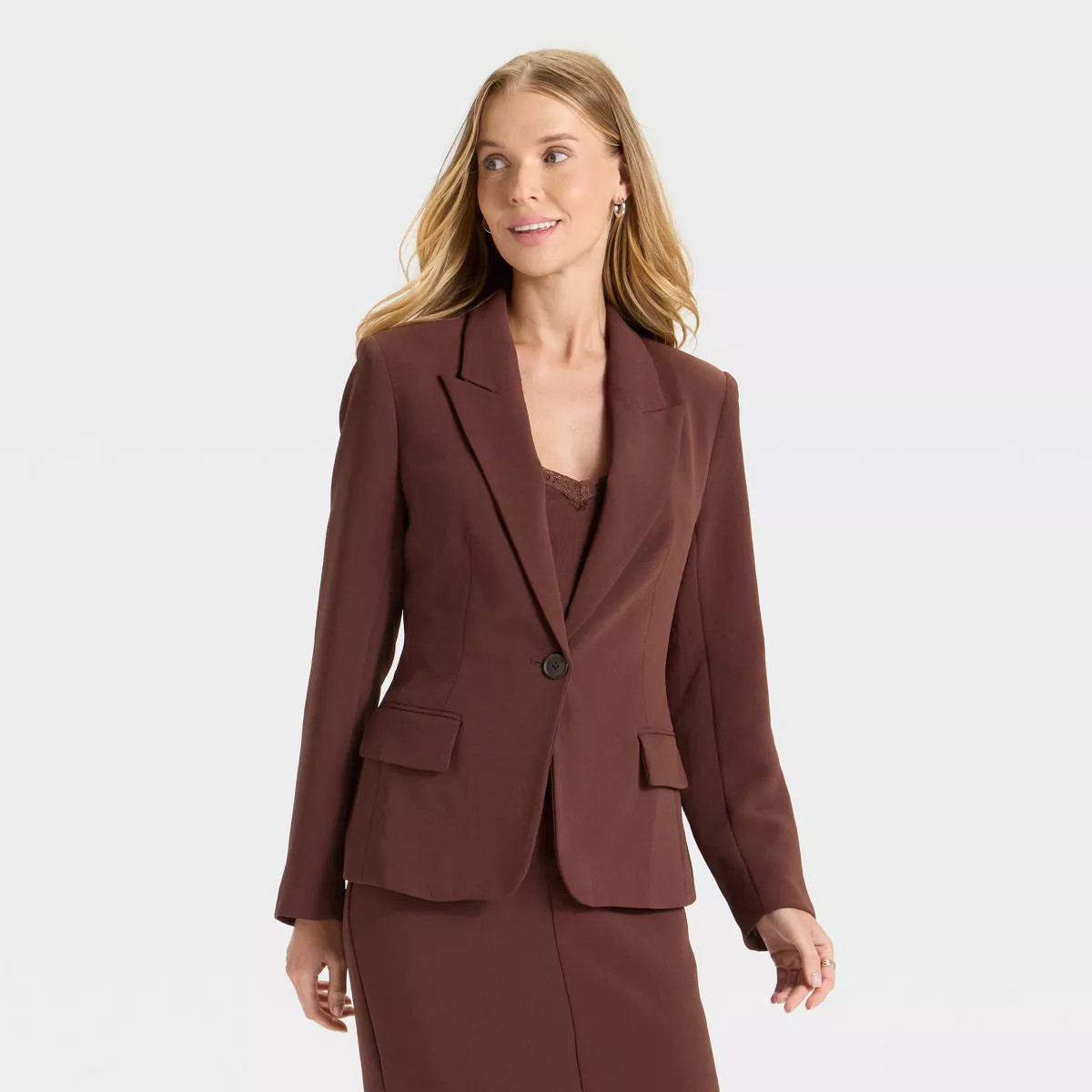 Women's Signature Crepe Fitted Blazer - A New Day™ | Target