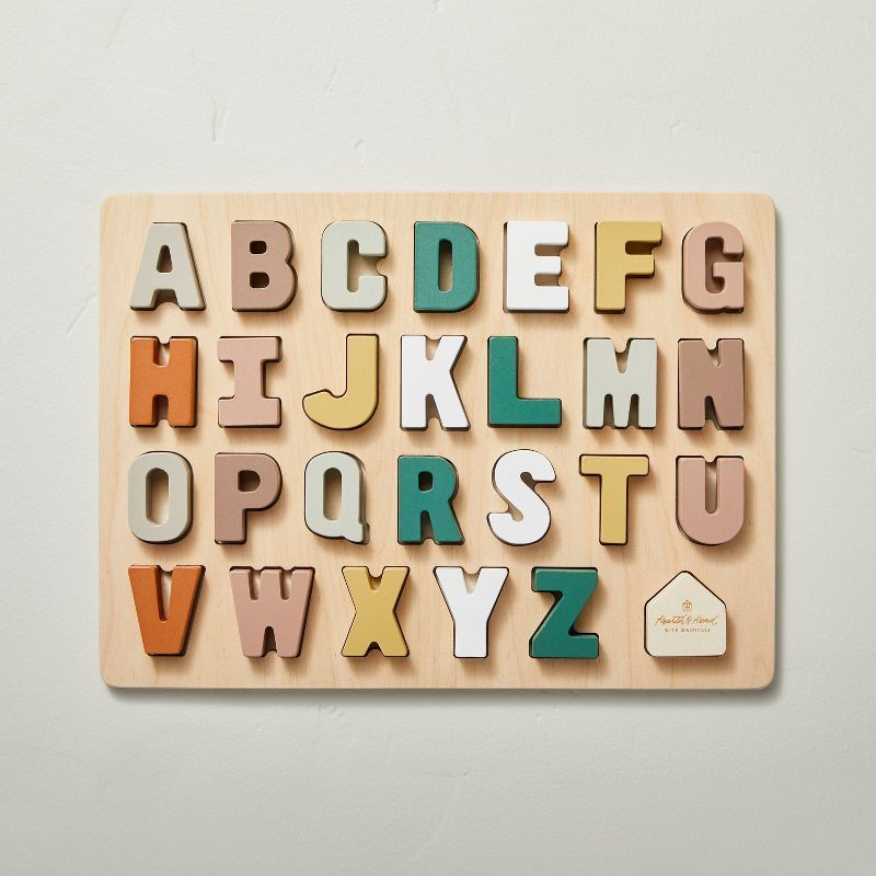 Toy Alphabet Peg Puzzle - 28pc - Hearth & Hand™ with Magnolia | Target