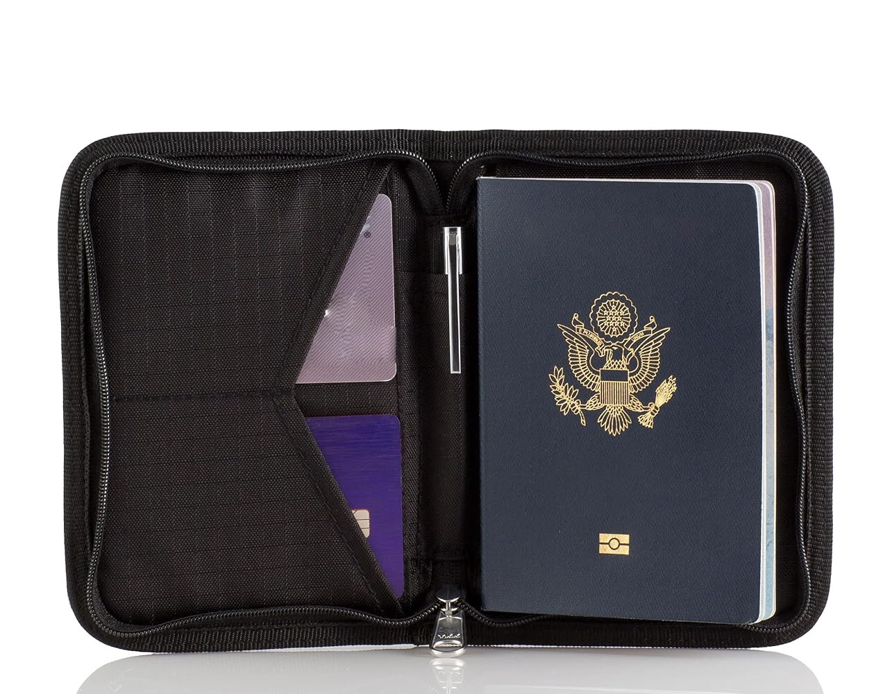 Passport Holder & Travel Wallet with RFID Blocking - Premium Document Organizer Case for Men and ... | Amazon (US)