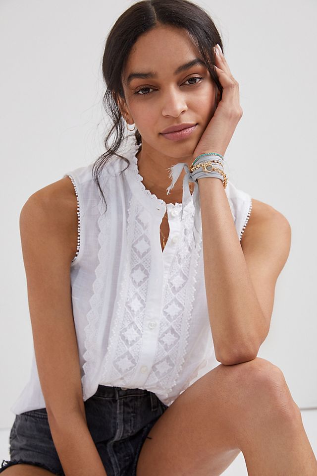 Pilcro Lace Tank | Anthropologie (US)