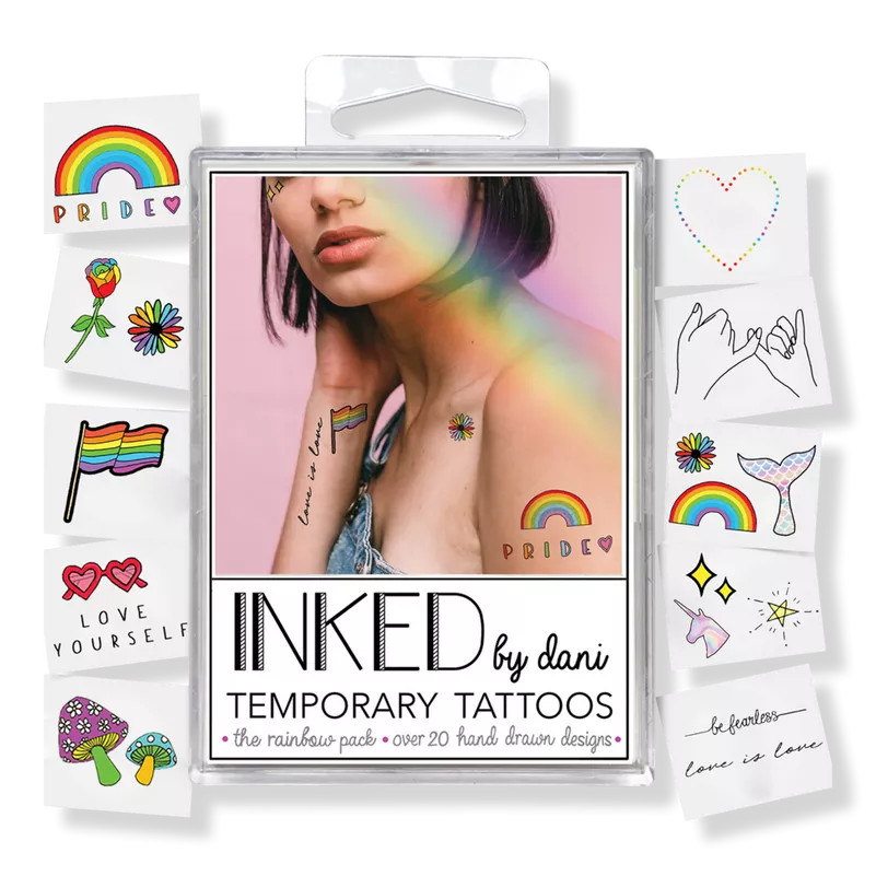 Temporary Tattoos Rainbow Pack | Ulta
