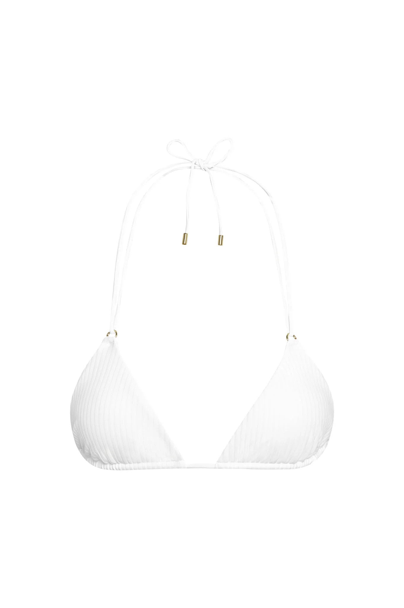 Hanalei Top - White Rib | Monday Swimwear