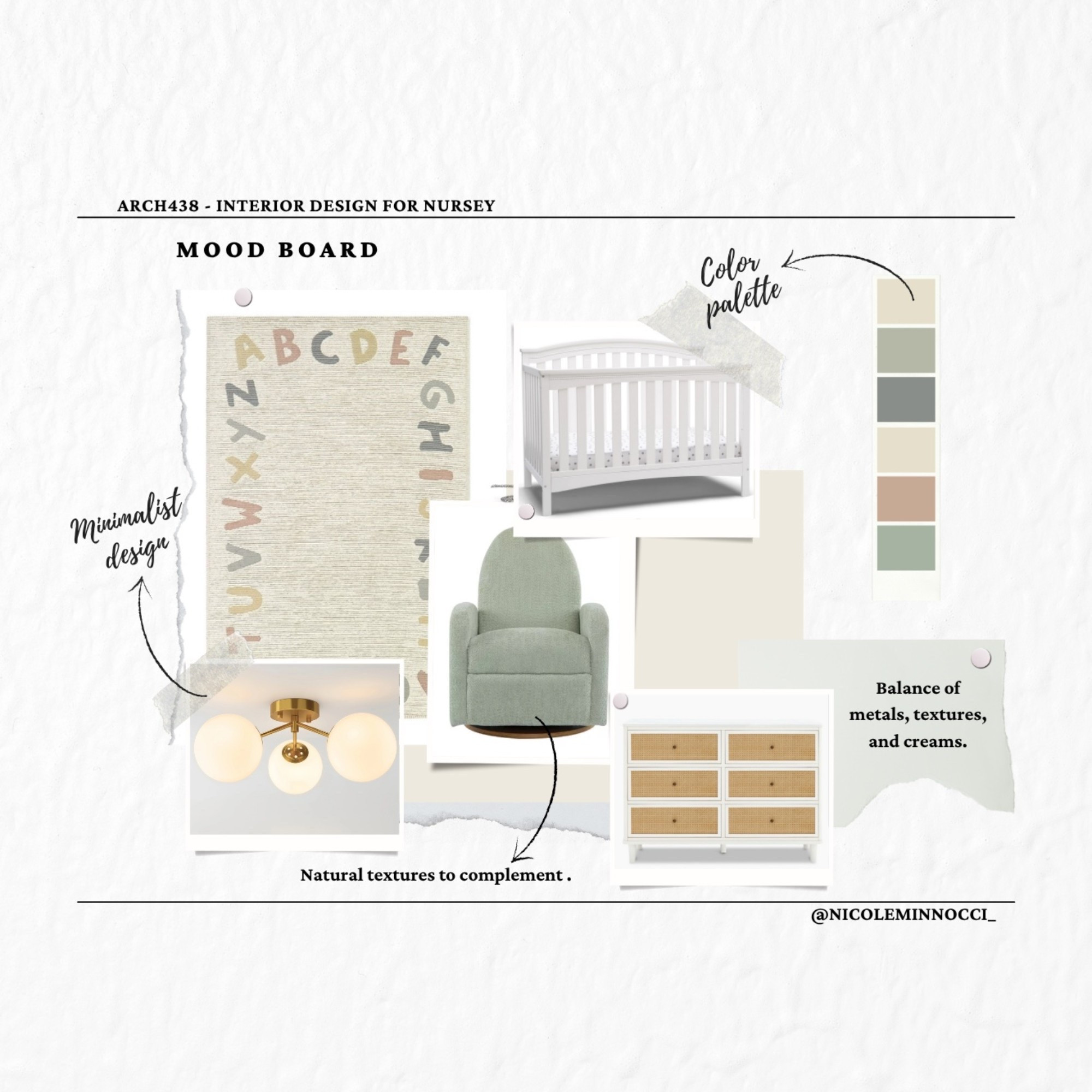 Soft, warm, cozy nursery interior design mood board

#LTKBump #LTKBaby #LTKHome