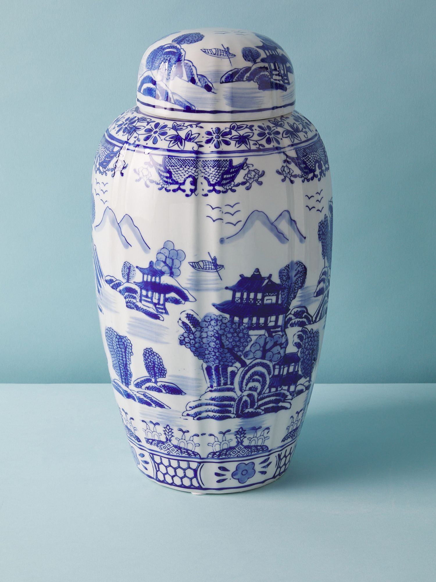 16in Chinoiserie Jar | Decorative Objects | HomeGoods | HomeGoods