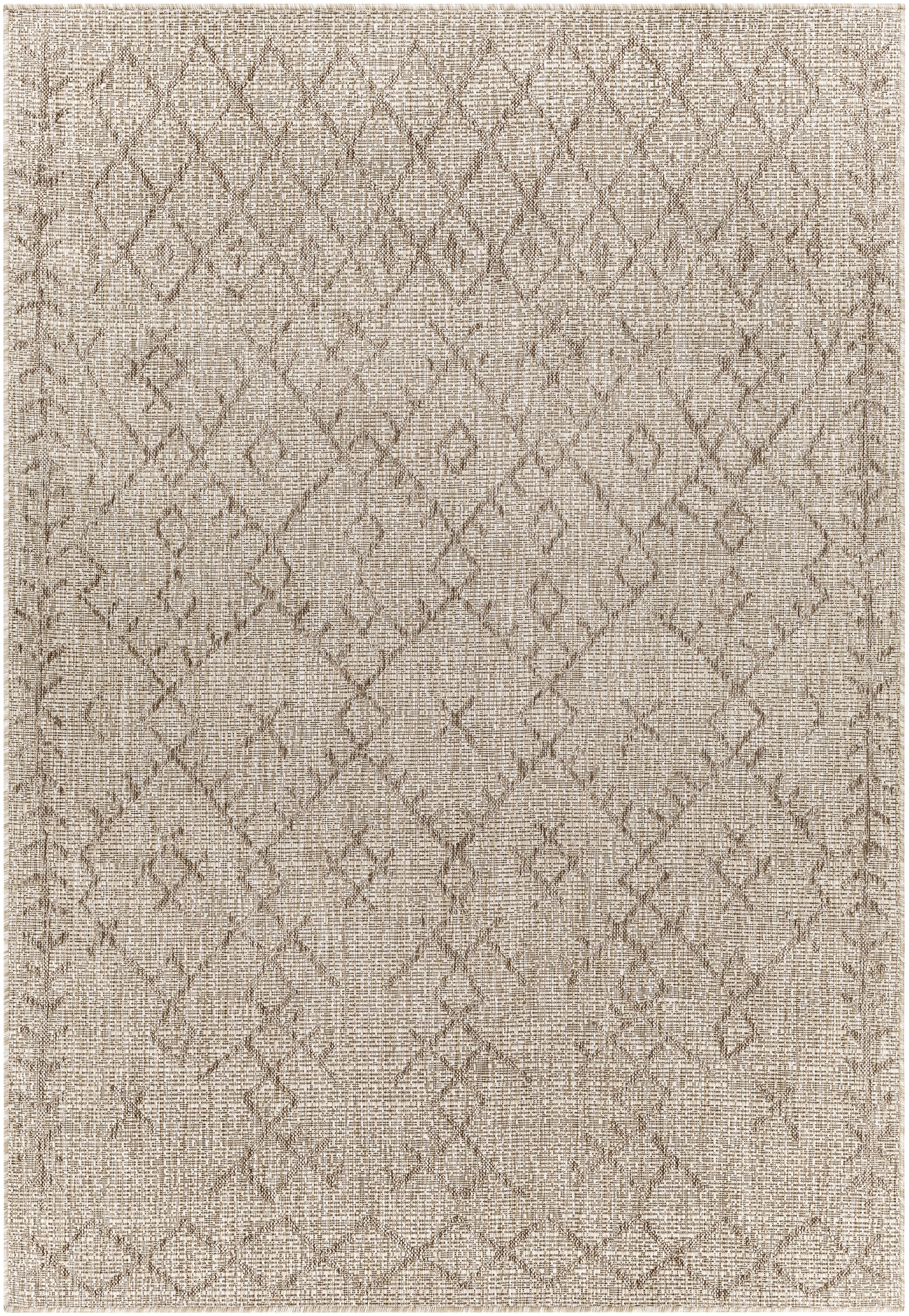 Mendota Moroccan Machine Woven Indoor / Outdoor Area Rug in Beige | Wayfair North America