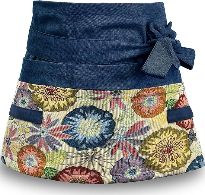 Garden Apron for Woman, Serve Apron Cute, Flora Half Apron with 8 Pockets, Valentines Gift for Mo... | Amazon (US)