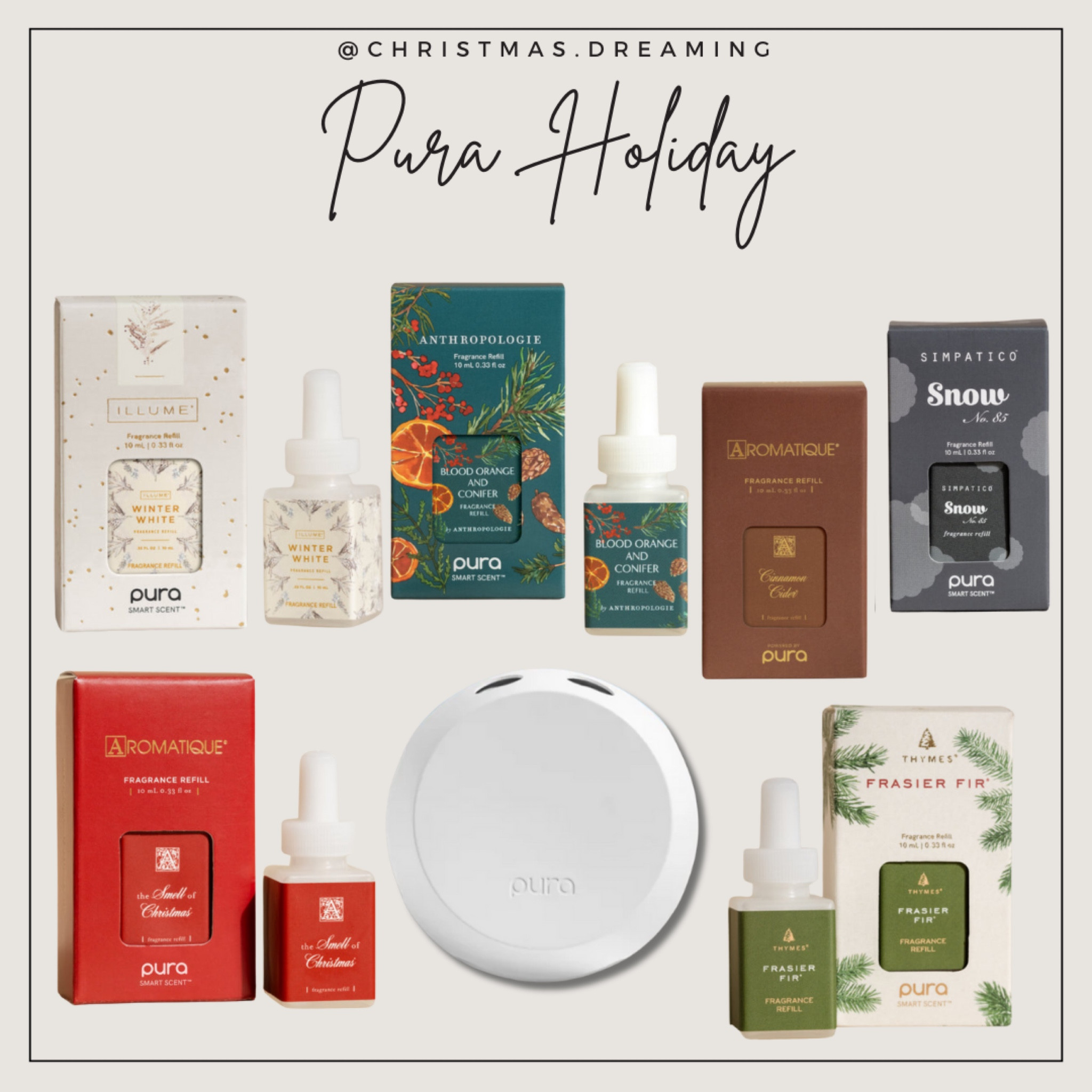 Pura Holiday home scents or gift ideas! 

#LTKGiftGuide #LTKHoliday #LTKSeasonal