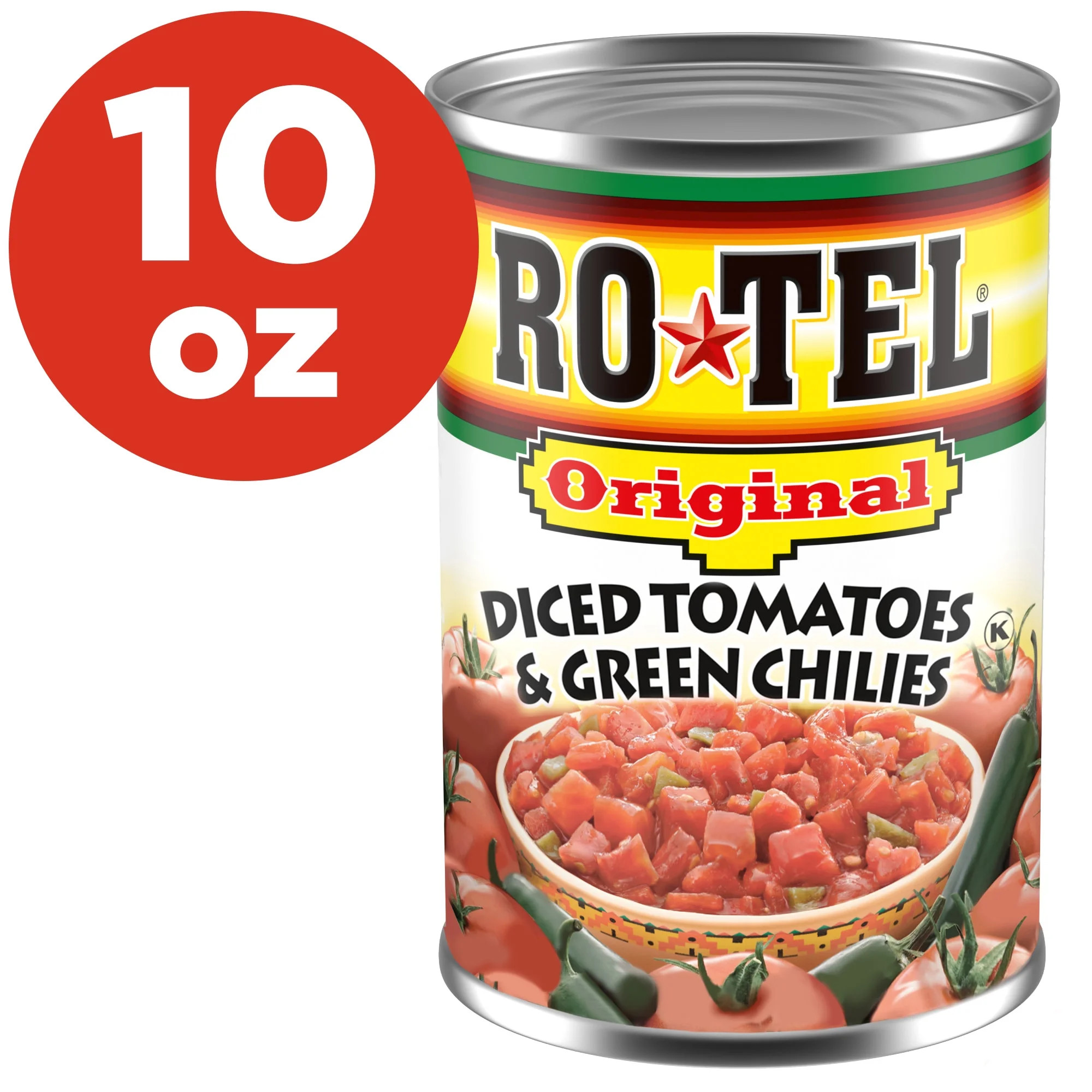 ROTEL Original Diced Tomatoes and Green Chilies, 10 oz | Walmart (US)