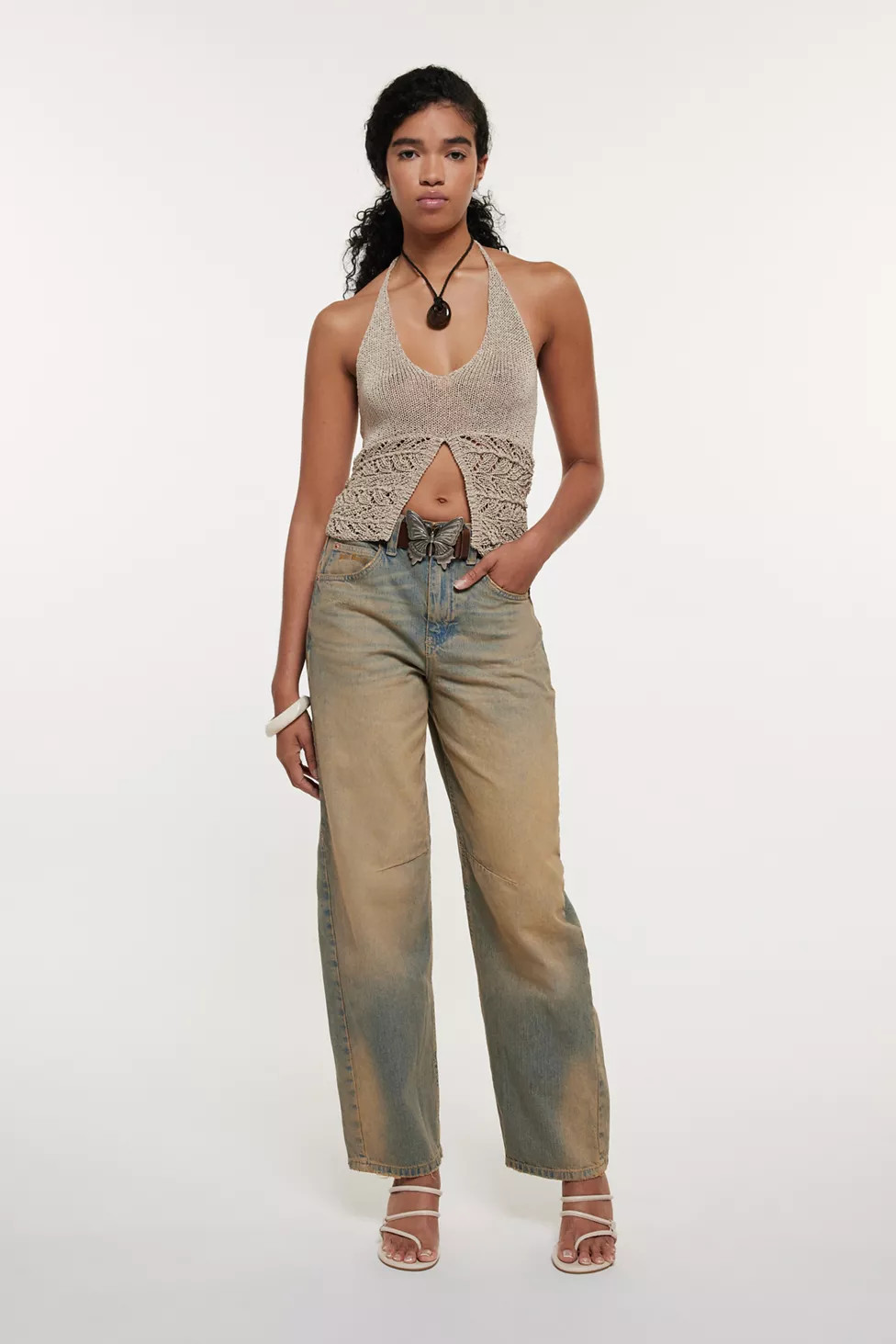 BDG Logan Buckle Baggy Boyfriend Jean | Urban Outfitters (US and RoW)