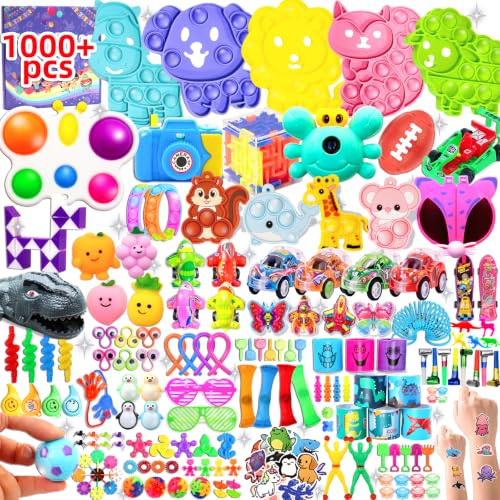 1000 Pcs Party Favors for Kids, Fidget Toys Bulk, Treasure Box Toys for Classroom Prizes, Goodie Bag Stuffers Pinata Fillers, Carnival Birthday Stocking Stuffers for Boys Girls, Prize Box Toy for Kids | Amazon (US)