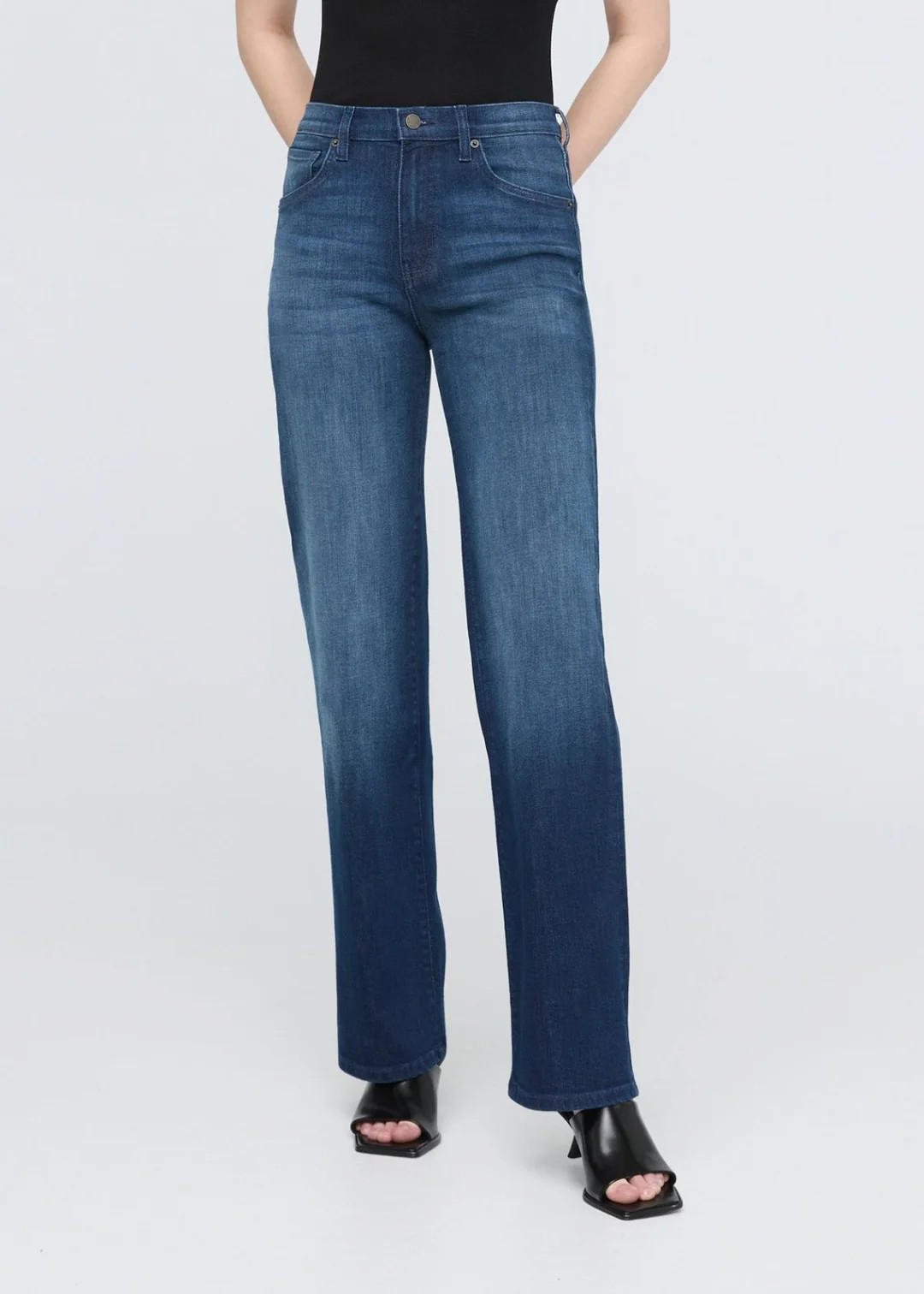 Performance Denim+ High Rise Straight - Moonlight | DUER