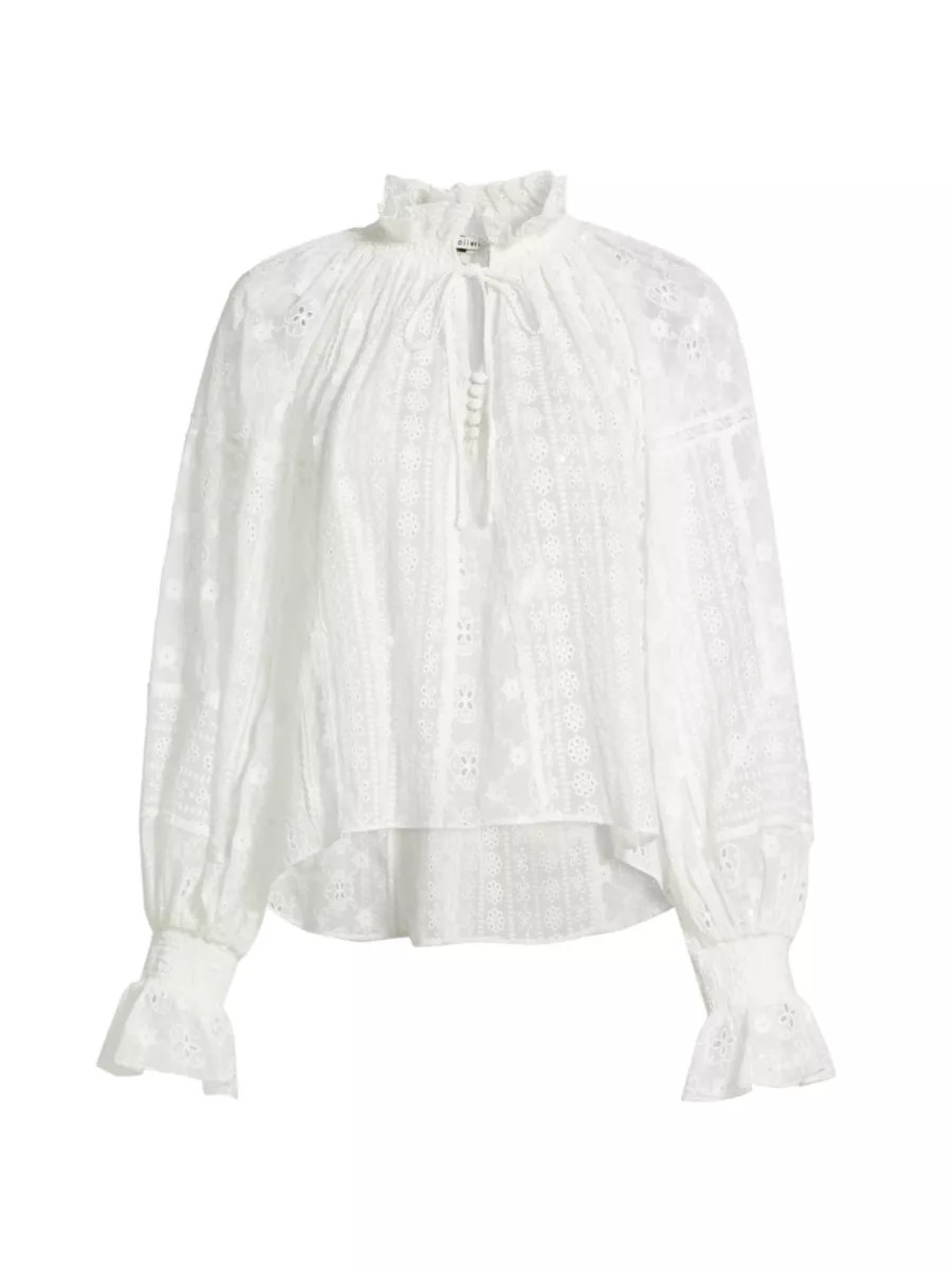 Norah Eyelet Peasant Blouse | Saks Fifth Avenue
