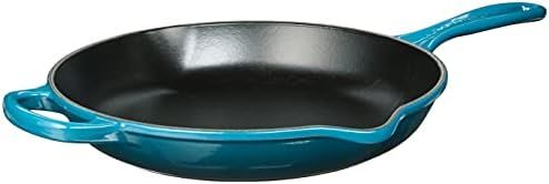 Le Creuset Enameled Cast Iron Signature Iron Handle Skillet, 10.25" (1-3/4 qt.), Deep Teal | Amazon (US)