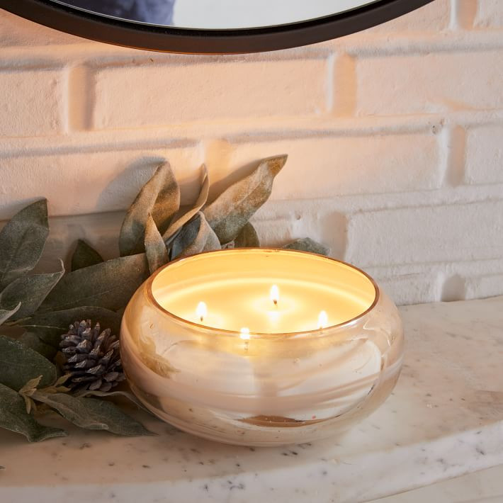 Marbled Mercury Candles - Cashmere Tonka | West Elm (US)