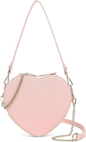 CGYGP Cute Heart Purse for Women Girls Vegan Leather Crossbody Satchels Shoulder Handbag With Wri... | Amazon (US)