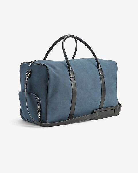 Faux Leather Weekender Duffel Bag | Express