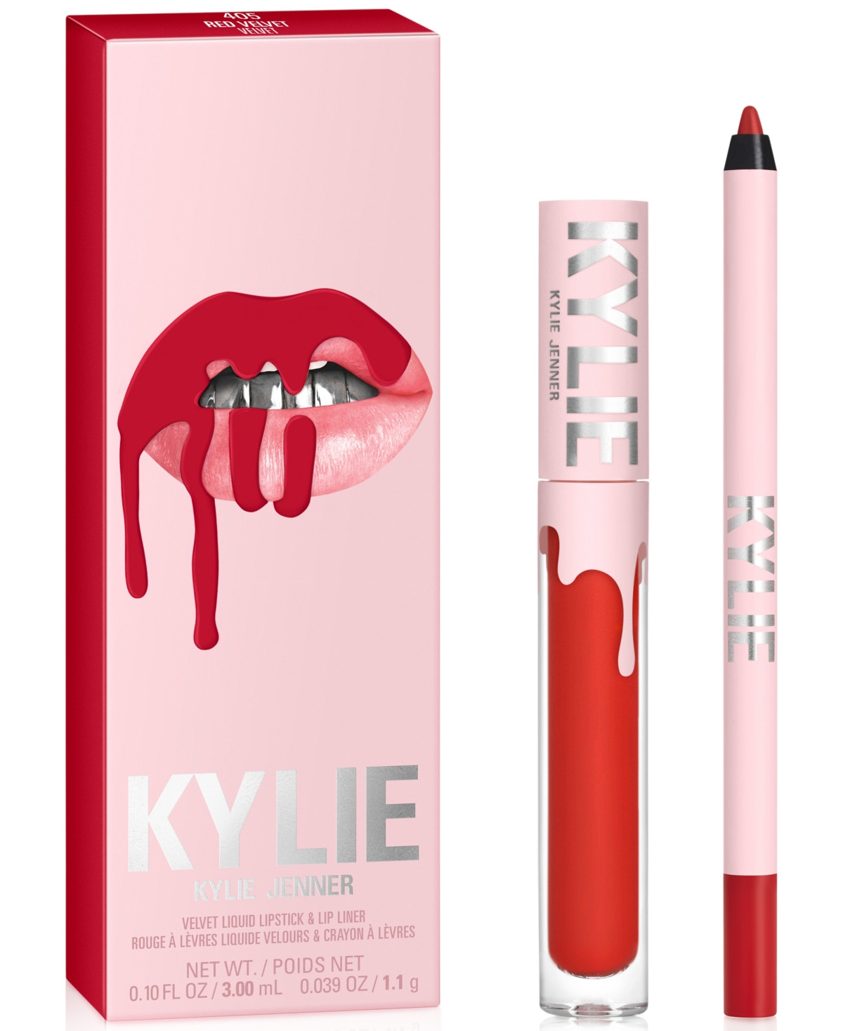 Kylie Cosmetics 2-Pc. Velvet Lip Set - 405 Red Velvet | Macy's