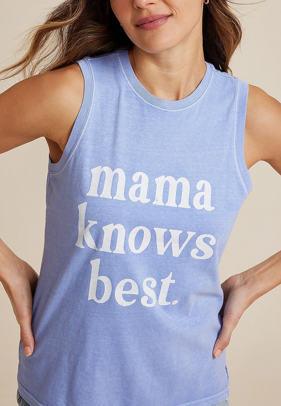 Sunseeker Mama Knows Best Graphic Tank | Maurices
