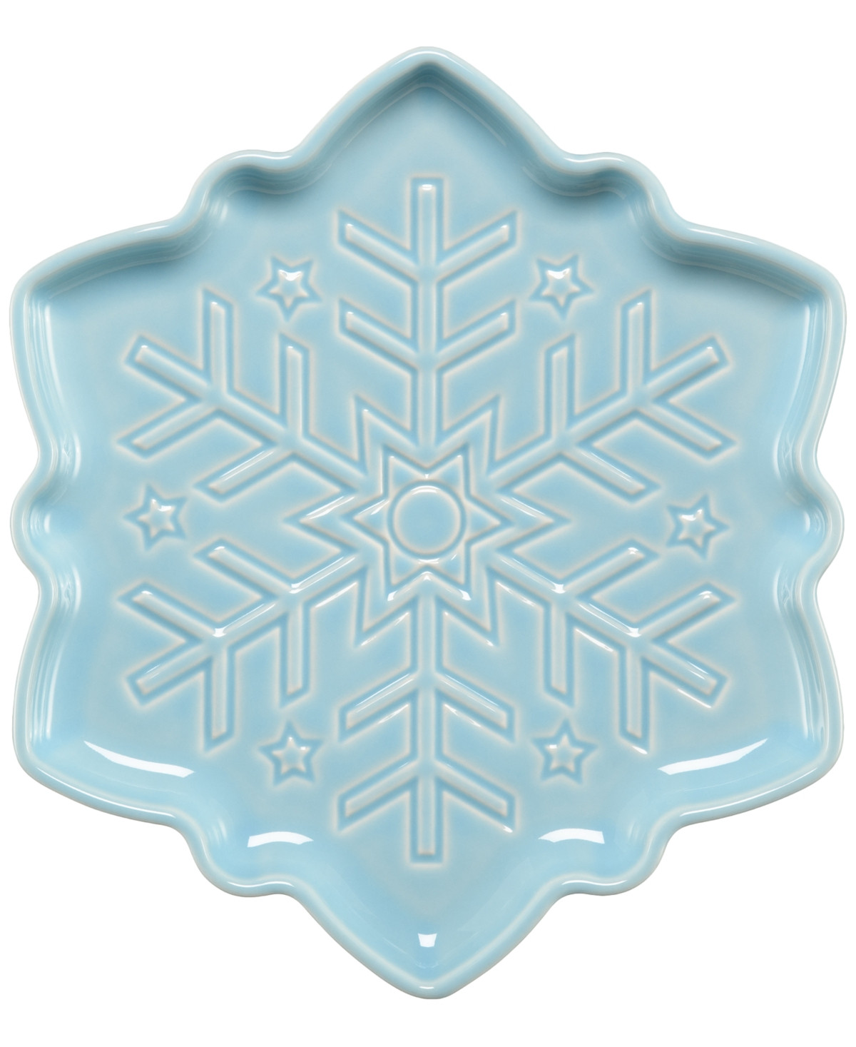 Fiesta Snowflake Shaped Plate, Exclusively at Macy's - Sky | Macy's