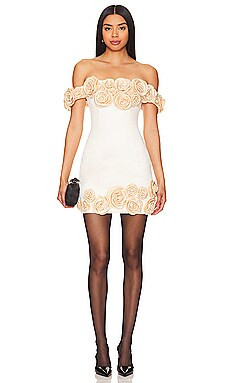 Atoir The Rosalie Mini Dress in Ivory & Champagne from Revolve.com | Revolve Clothing (Global)