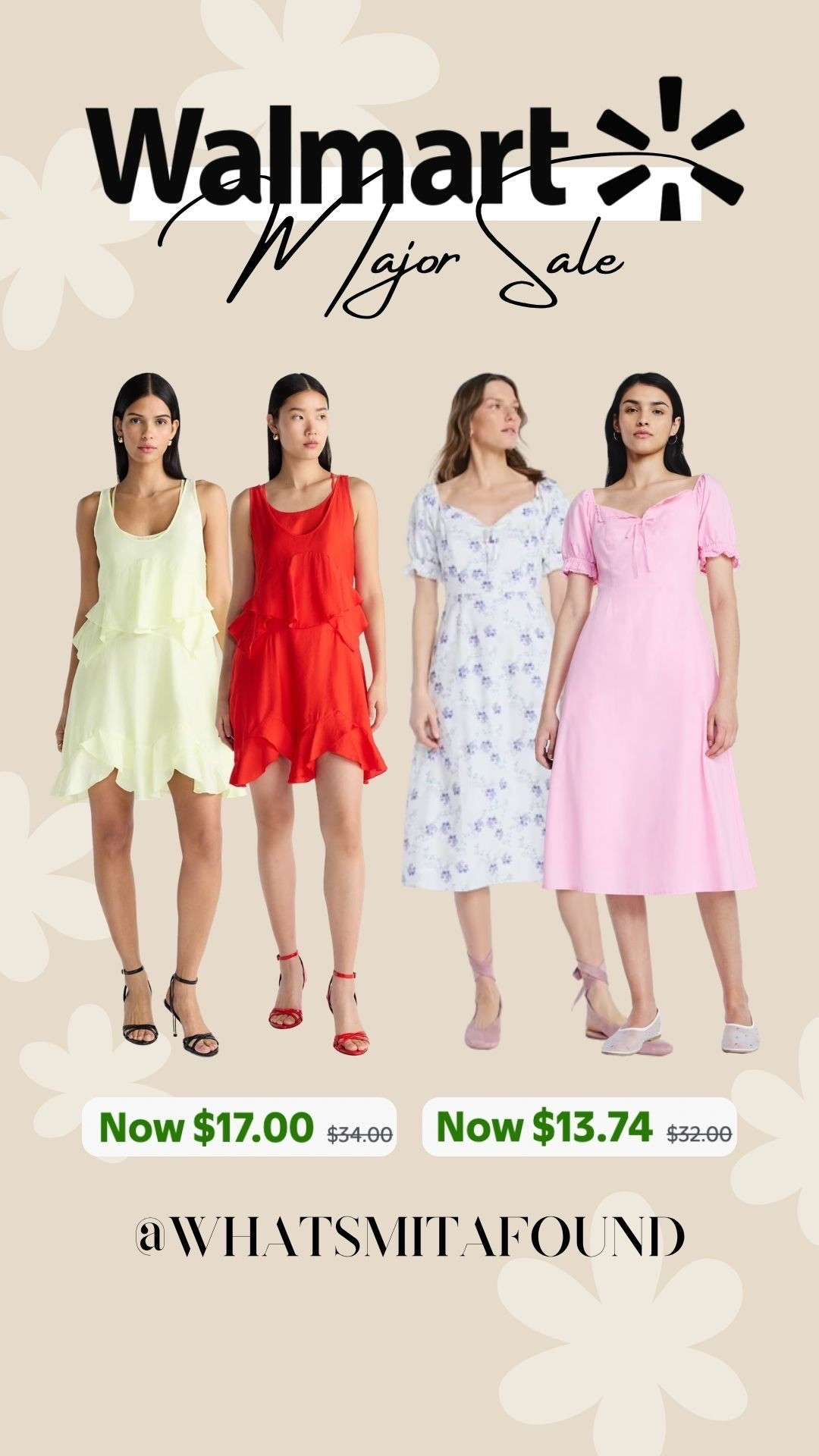 Major sale on the cutest dresses from
Walmart!

#LTKootd #LTKU #LTKSeasonal