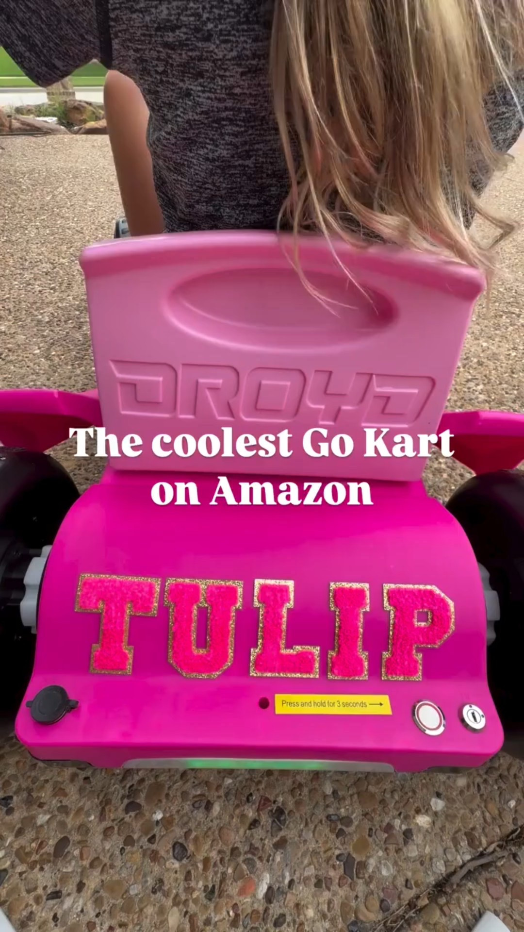✨So. Much. Fun. 🤩 electric Go Kart for the win! Tulip is a big fan of her new license plate too 🩷 this ride on has two speeds that only parents can adjust. An easy pedal for kids to push with a forwards and backwards switch. Def meant for summer fun! 

#summer #summerfun #playoutdoors  #outsideplay  #giftidea #screenfreeplay #screenfreeactivities #amazongiftideas #giftguide #amazonmom #amazonmusthaves #founditonamazon #amazonfavorites #amazonfavorite #amazonmusthave #kidsactivities #outside #momsofinstagram #amazongiftideas #kidsgiftideas #kidsgiftidea
#liketkit #LTKGiftGuide 


#LTKKids #LTKActive #LTKValentine