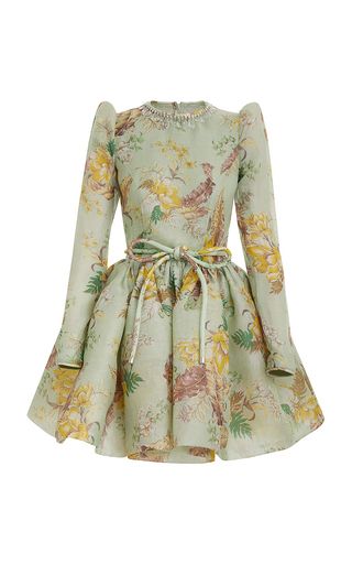 Matchmaker Linen-Silk Tulip Mini Dress | Moda Operandi (Global)