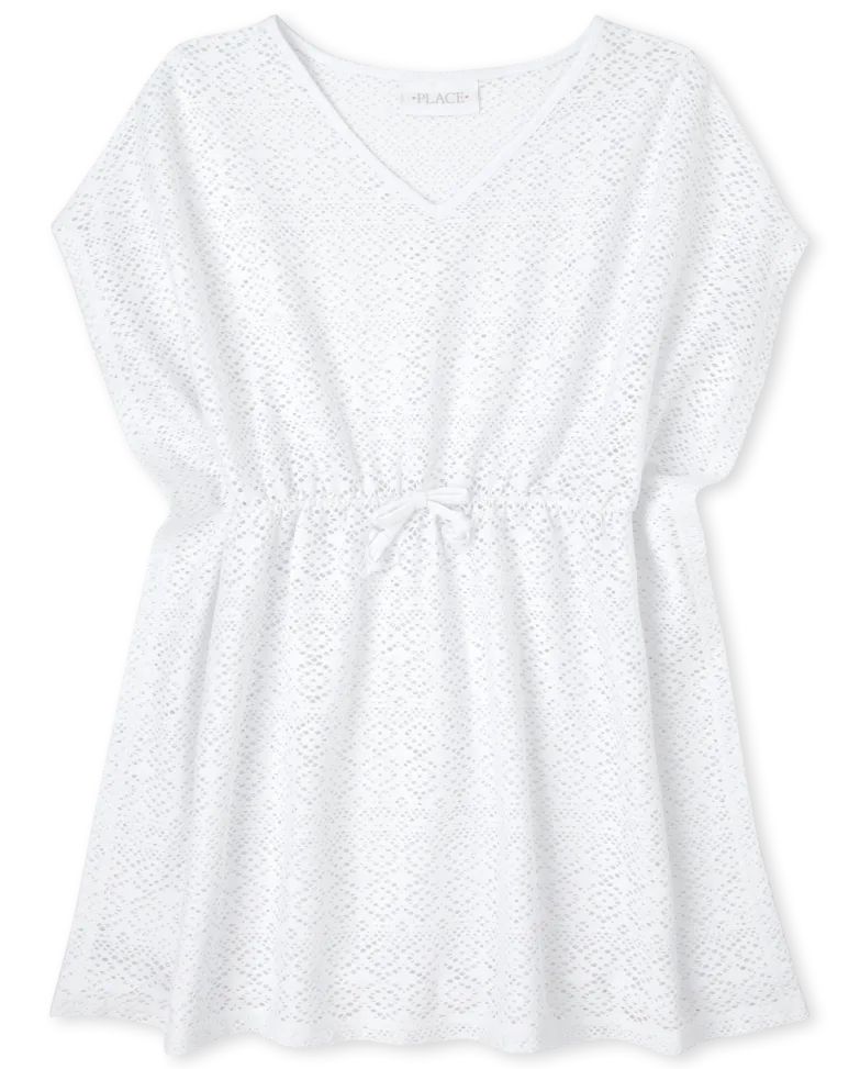 Girls Crochet Cover-Up - white | The Children's Place