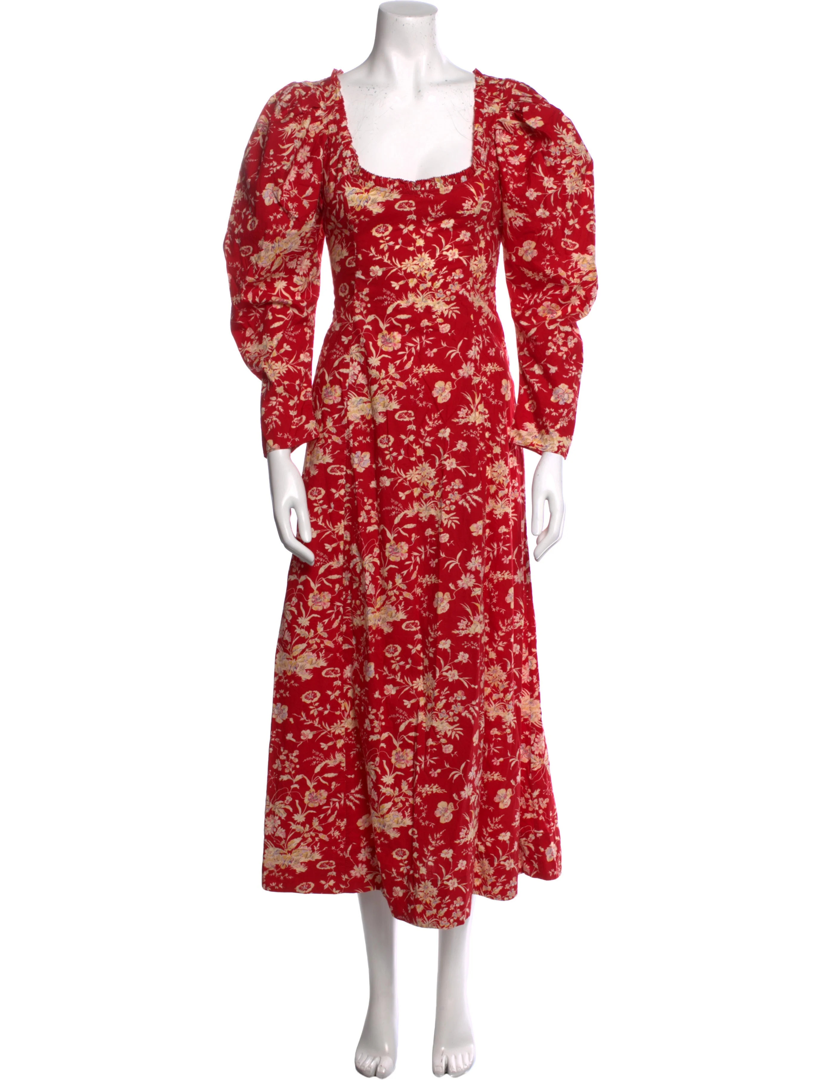 Floral Print Midi Length Dress | The RealReal