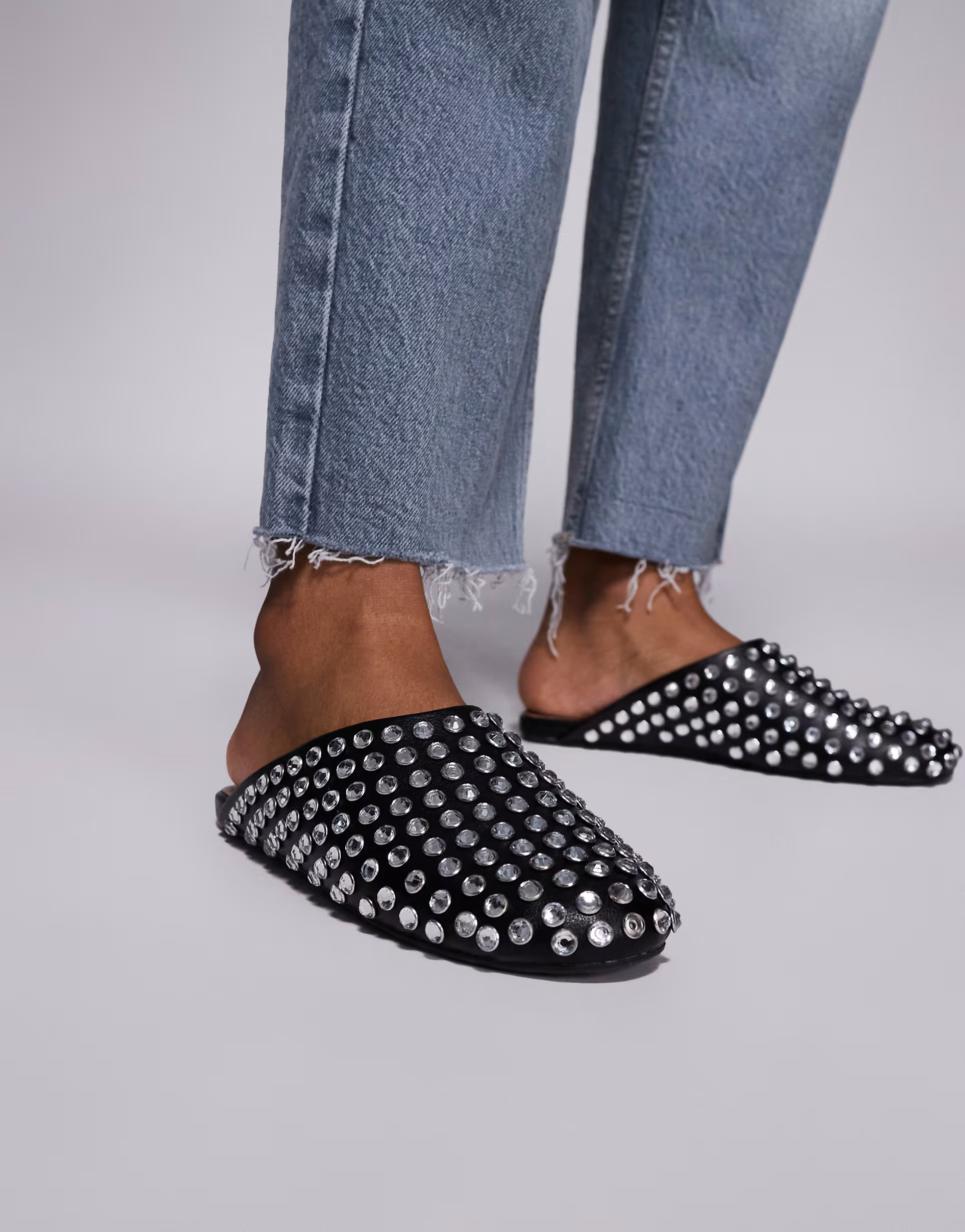 Steve Madden Giules studded mule in black | ASOS (Global)