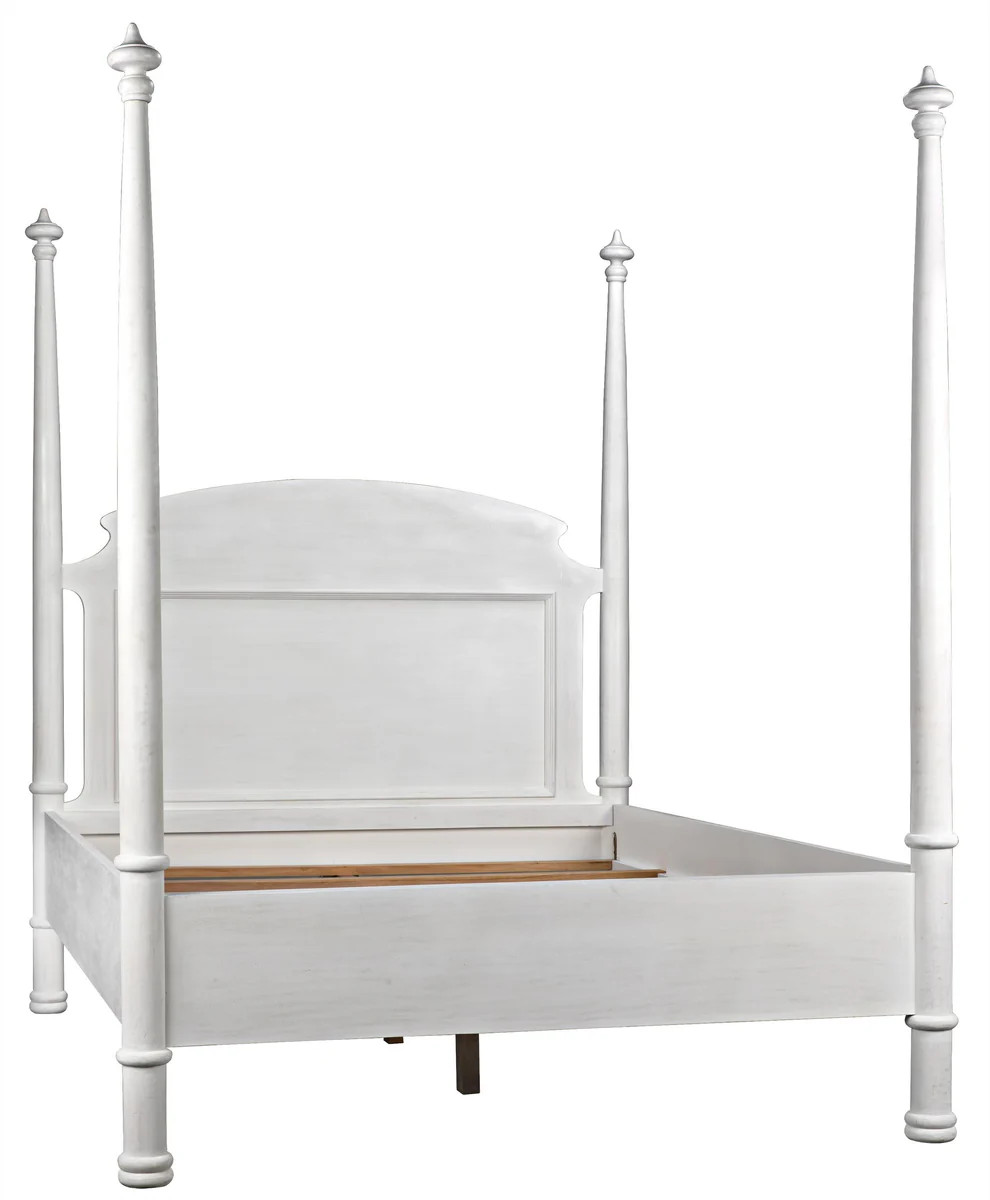 Noir New Douglas Bed Queen White Washed | DecoratorsBest