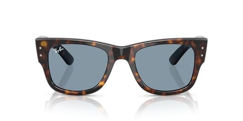 Ray-Ban RB0840S Mega Wayfarer Sunglasses, Havana/Blue, 51 mm | Amazon (US)
