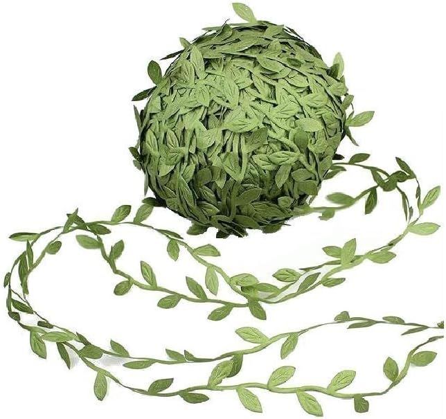 David accessories Olive Green Leaves Leaf Trim Ribbon -20 Yards - for DIY Craft Party Wedding Hom... | Amazon (US)