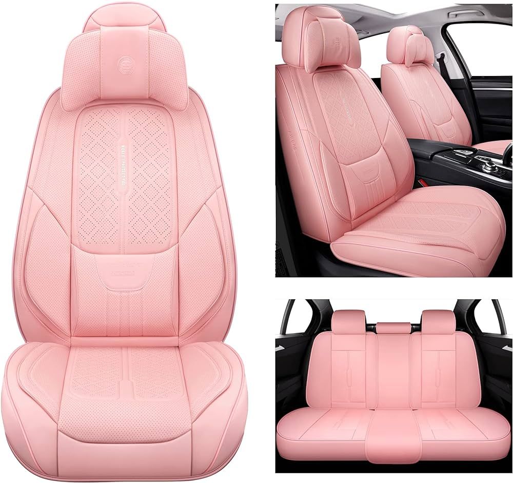 NS YOLO Full Coverage Faux Leather Car Seat Covers Universal Fit for Cars,SUVs and Pick-up Trucks... | Amazon (US)