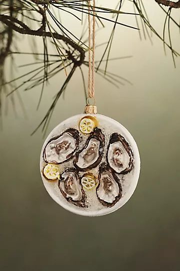 Oyster Platter Glass Ornament | Anthropologie (US)